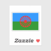 Sticker Drapeau du peuple rom (Feuille)