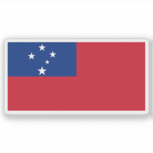Sticker Drapeau du peuple samoan, Polynésie, Océanie