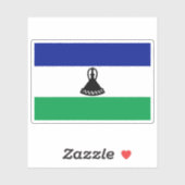 Sticker Drapeau du peuple Sotho, République d'Afrique du S (Feuille)