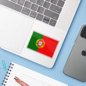 Sticker Drapeau du Portugal (Ordinateur portable avec iPhone)