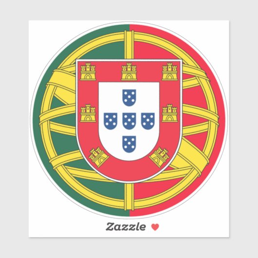 Sticker Drapeau du Portugal (Feuille)