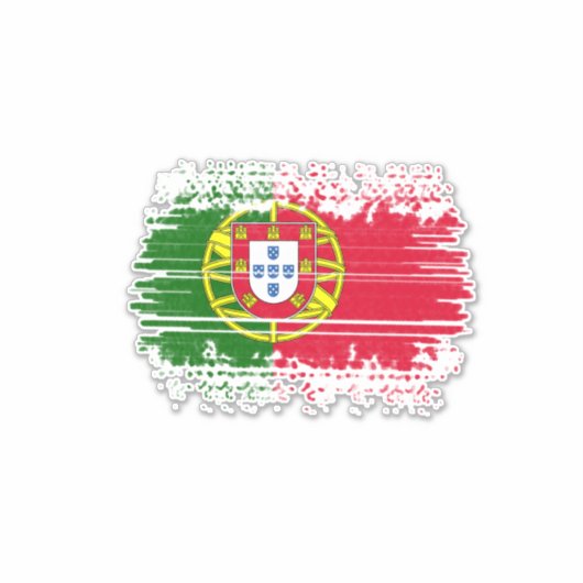 Sticker Drapeau du Portugal (Devant)