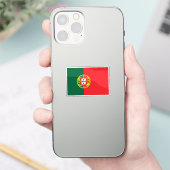 Sticker Drapeau du Portugal découpé sur mesure (Téléphone)