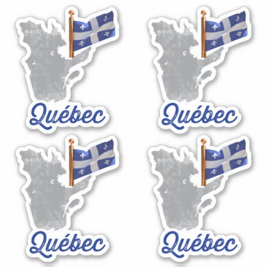 Sticker Drapeau du Québec (Devant)