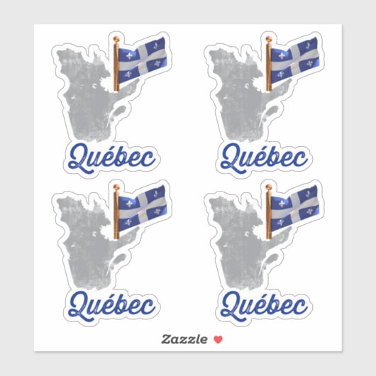 Sticker Drapeau du Québec (Feuille)