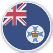 Sticker Drapeau du Queensland Australie (Devant)