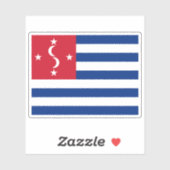 Sticker Drapeau du Royaume des Samoa (1872-1873) (Feuille)