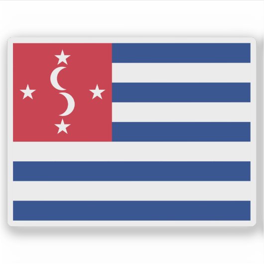 Sticker Drapeau du Royaume des Samoa (1872-1873) (Devant)