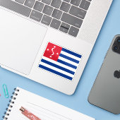 Sticker Drapeau du Royaume des Samoa (1872-1873) (Ordinateur portable avec iPhone)