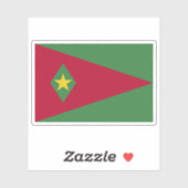 Sticker Drapeau du Suriname (proposition 1) (Feuille)