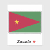 Sticker Drapeau du Suriname (proposition 2) (Feuille)