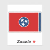 Sticker Drapeau du Tennessee (Feuille)