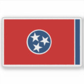 Sticker Drapeau du Tennessee (Devant)