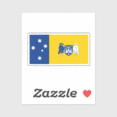 Sticker Drapeau du Territoire de la capitale australienne (Feuille)