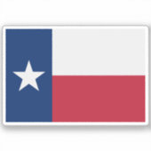 Sticker Drapeau du Texas (Recto)