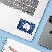 Sticker Drapeau du Traité sur l'Antarctique (Ordinateur portable avec iPhone)