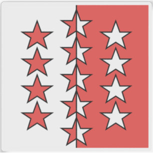 Sticker Drapeau du Valais, Suisse