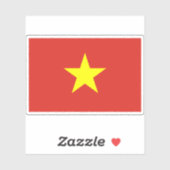 Sticker Drapeau du Vietnam (Feuille)