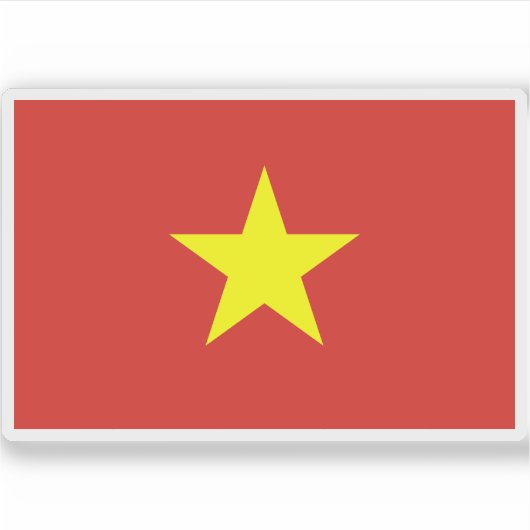Sticker Drapeau du Vietnam (Devant)