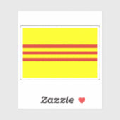 Sticker Drapeau du Vietnam du Sud (1955 - 1975) (Feuille)