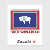 Sticker Drapeau du Wyoming (Feuille)