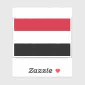 Sticker Drapeau du Yémen (Feuille)
