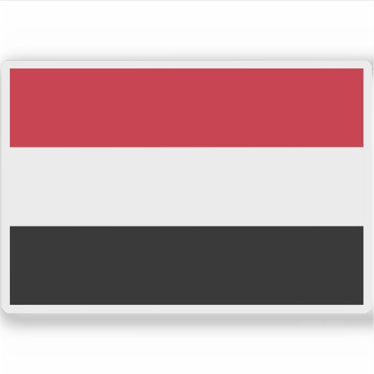 Sticker Drapeau du Yémen (Devant)