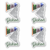 Sticker Drapeau du Yukon (Devant)