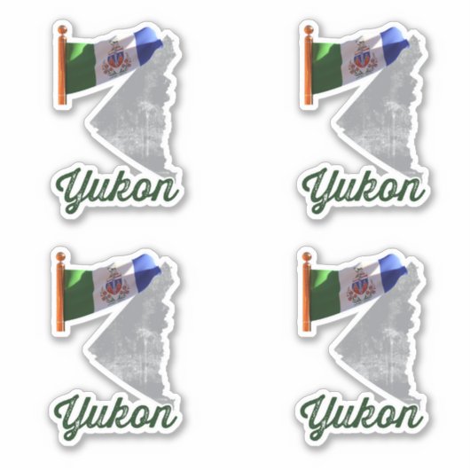 Sticker Drapeau du Yukon (Devant)