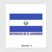 Sticker Drapeau El Salvador (Feuille)