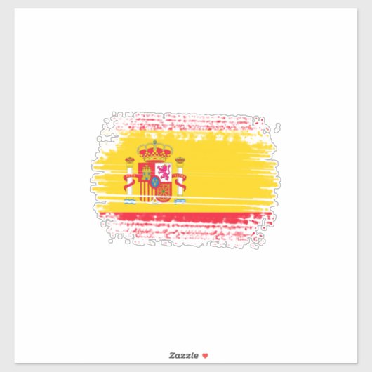 Sticker Drapeau espagnol (Feuille)