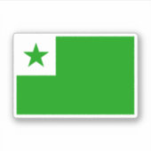 Sticker Drapeau espéranto (Devant)