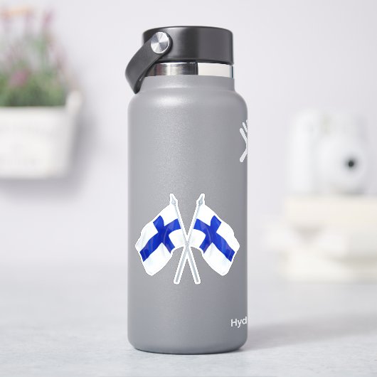Sticker Drapeau finlandais jumeau (HydroFlask)