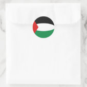 Sticker Drapeau Fisheye Palestine (Sac)