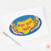 Sticker Drapeau Fort Peck Assiniboine (Enveloppe)