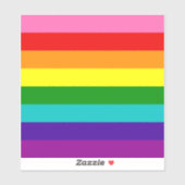 Sticker Drapeau Gay pride Gilbert Baker (Feuille)