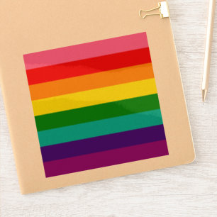 Sticker Drapeau Gay pride Gilbert Baker