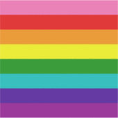 Sticker Drapeau Gay pride Gilbert Baker (Devant)
