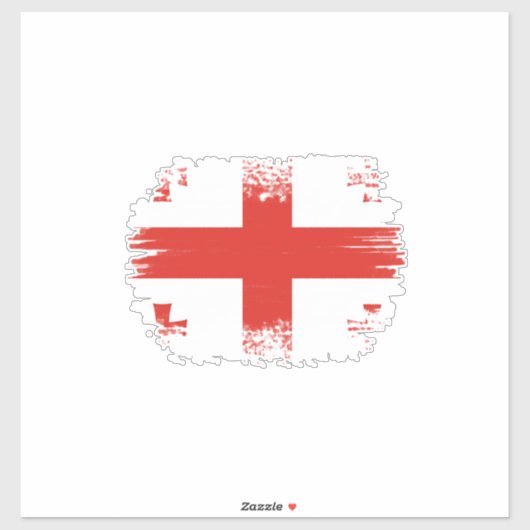 Sticker Drapeau géorgien (Feuille)