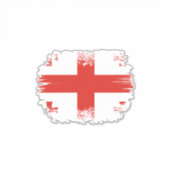 Sticker Drapeau géorgien (Devant)