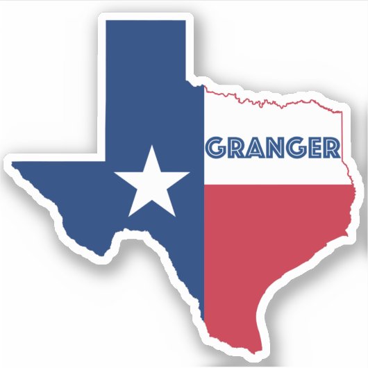 Sticker Drapeau Granger Texas (Devant)