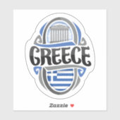 Sticker Drapeau grec (Feuille)