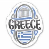 Sticker Drapeau grec (Devant)