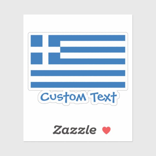 Sticker Drapeau grec (Feuille)