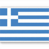 Sticker Drapeau Grèce Patriotique Grec (Devant)