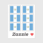 Sticker Drapeau Guatemala Collection pack de 6 (Feuille)