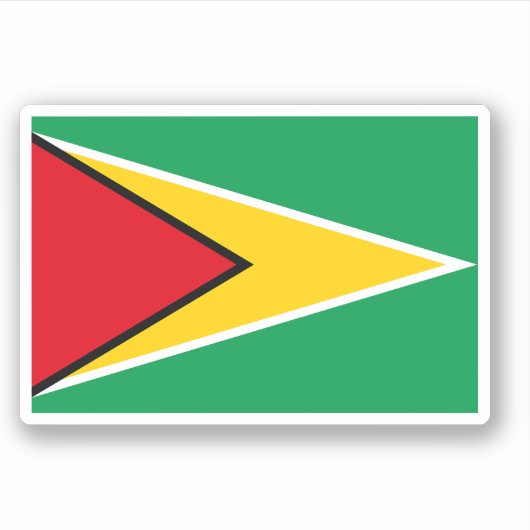 Sticker Drapeau Guyana (Devant)