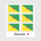 Sticker Drapeau guyanais (Feuille)