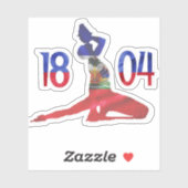 Sticker Drapeau haïtien 1804 Neg Mawon | Indépendance haït (Feuille)