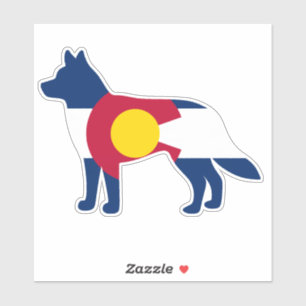 Sticker Drapeau Husky Colorado